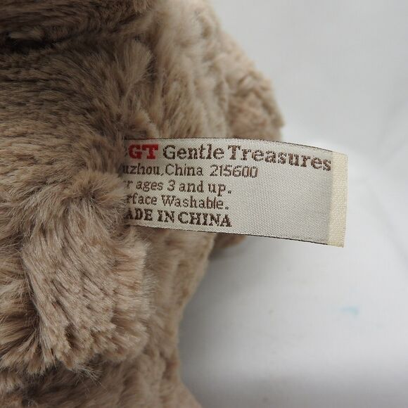 GENTLE TREASURES Winter Gray Plush Puppy Dog Beanie Hat Scarf Stuffed Animal - Picture 12 of 12